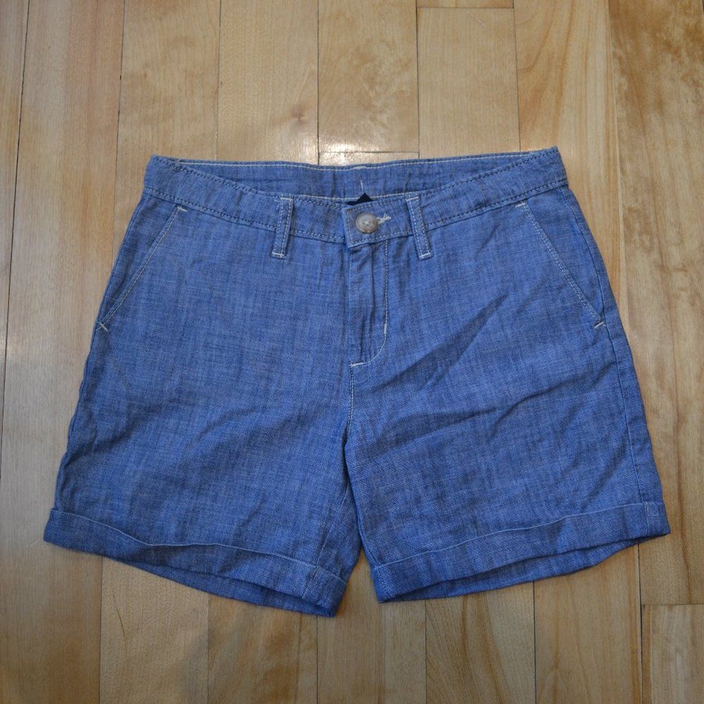 Gap Kids Girls (14) Blue Shorts with Contrast Stitch